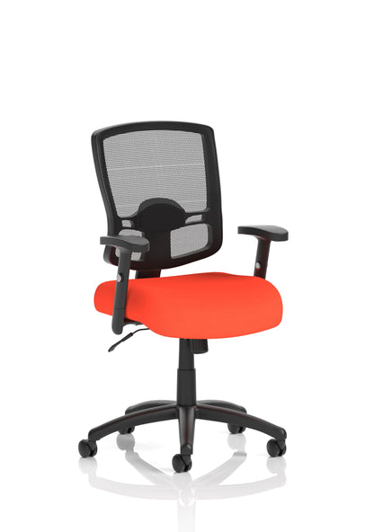 Portland Medium Mesh Back Task Operator Office Chair with Arms