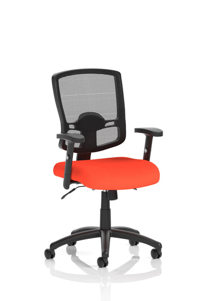 Portland II Medium Mesh Back Task Operator Office Chair with Arms