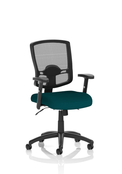 Portland II Medium Mesh Back Task Operator Office Chair with Arms