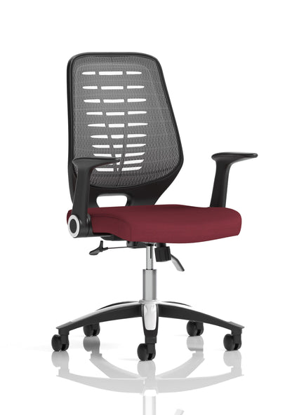 Relay Medium Mesh Back Task Operator Office Chair with Arms