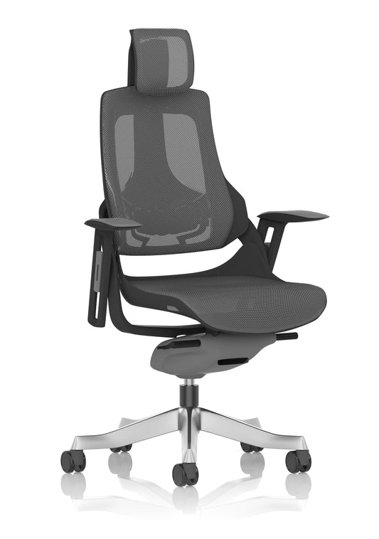 Zure High Back Black Shell Executive Office Chair with Arms