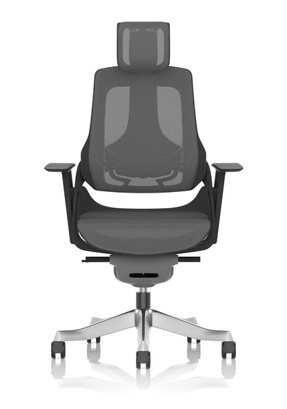 Zure High Back Black Shell Executive Office Chair with Arms