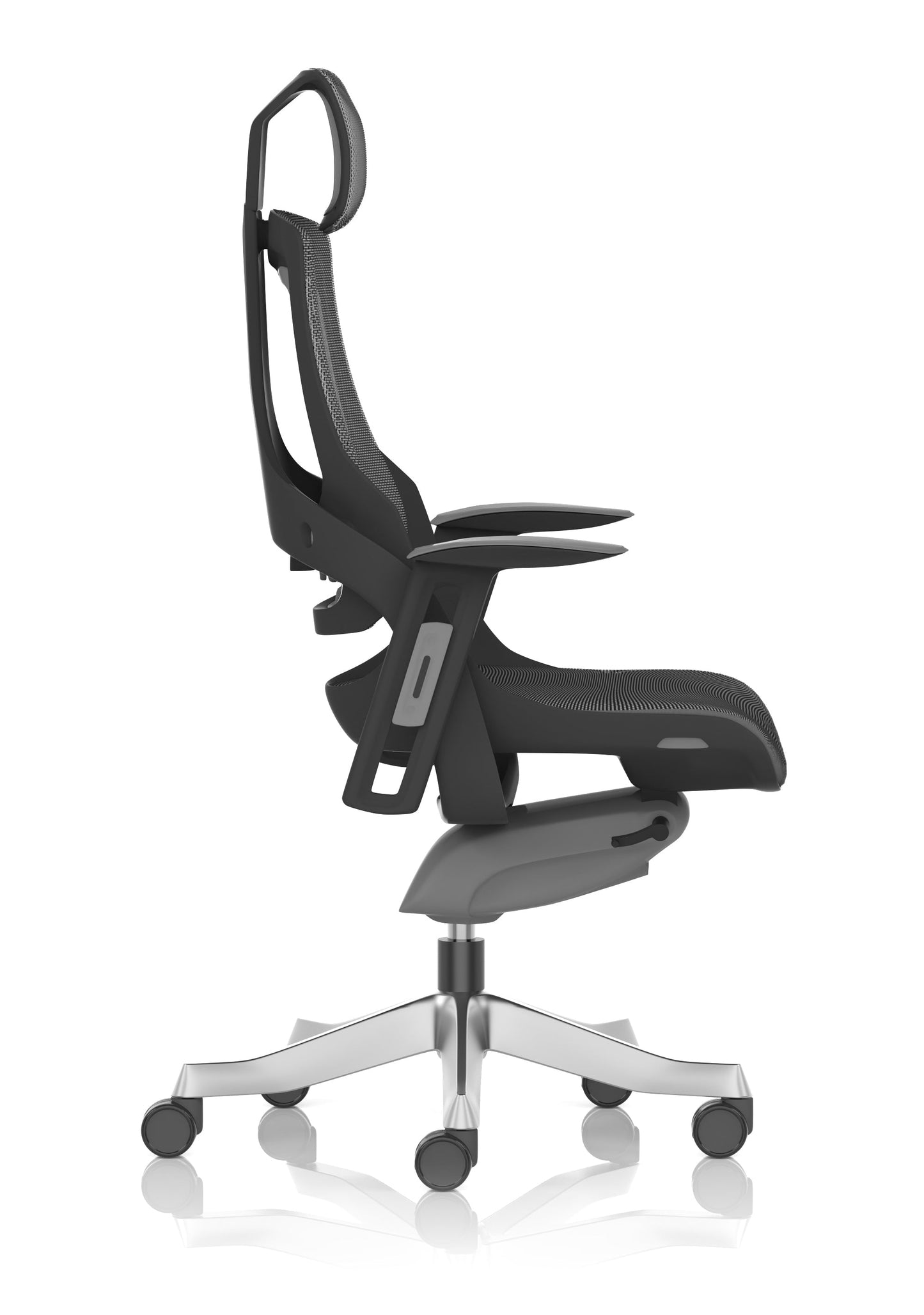 Zure High Back Black Shell Executive Office Chair with Arms
