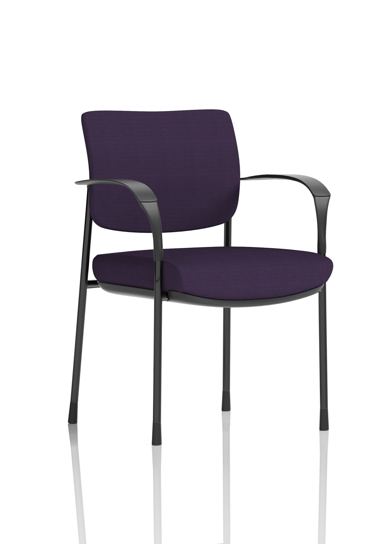 Brunswick Deluxe Medium Back Stacking Visitor Office Chair with Arms