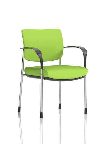 Brunswick Deluxe Medium Back Stacking Visitor Office Chair with Arms