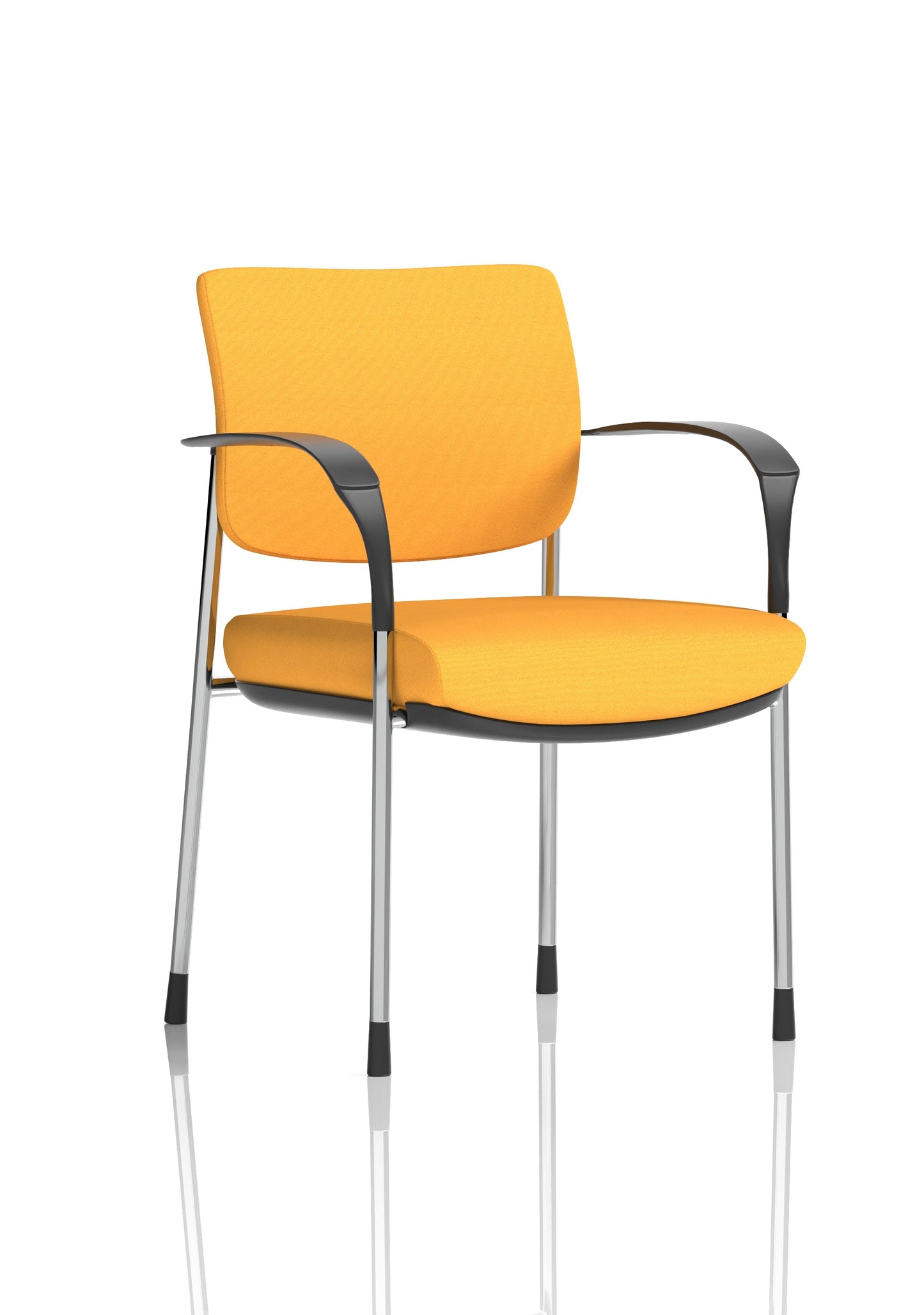 Brunswick Deluxe Medium Back Stacking Visitor Office Chair with Arms