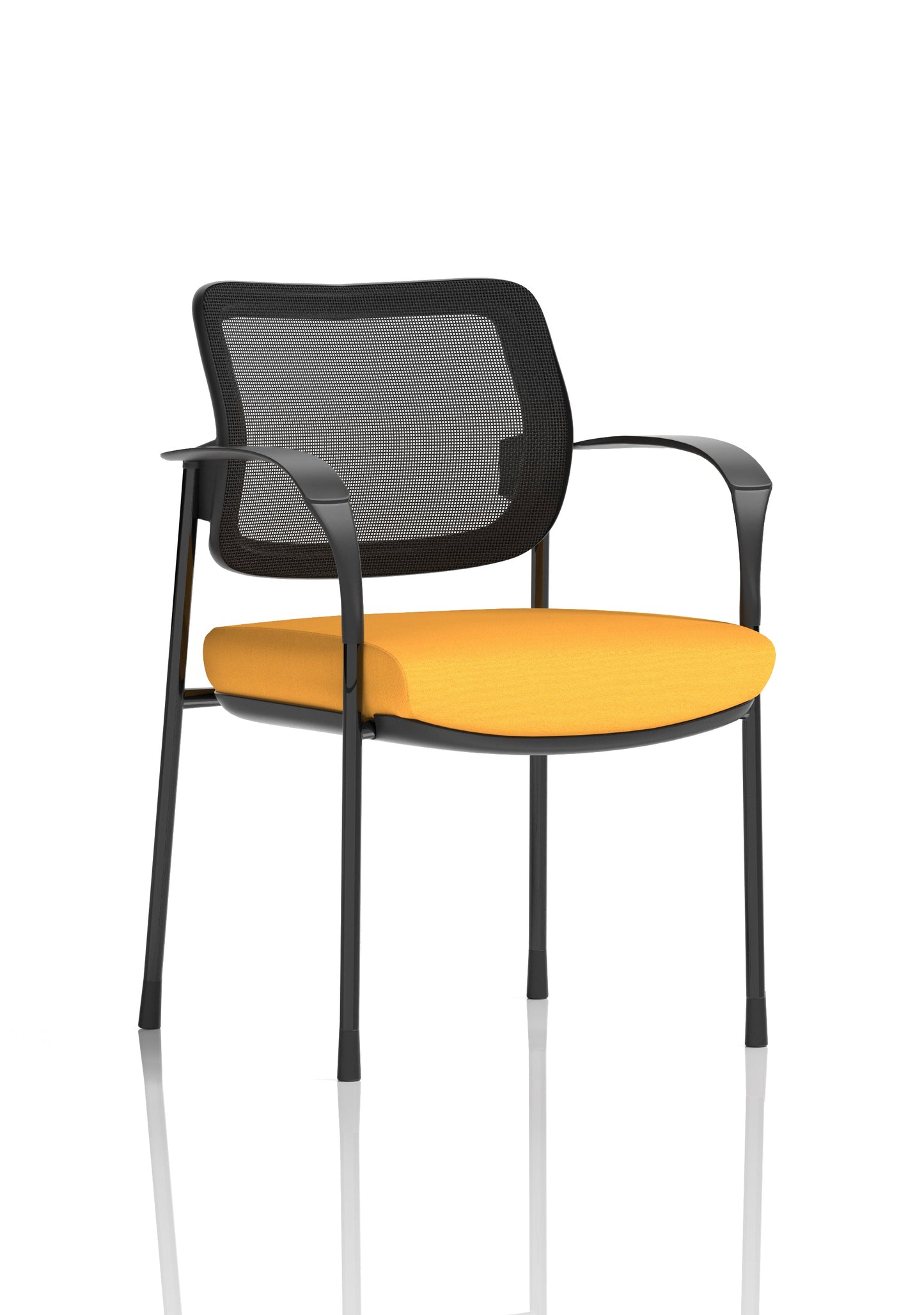 Brunswick Deluxe Medium Back Stacking Visitor Office Chair with Arms