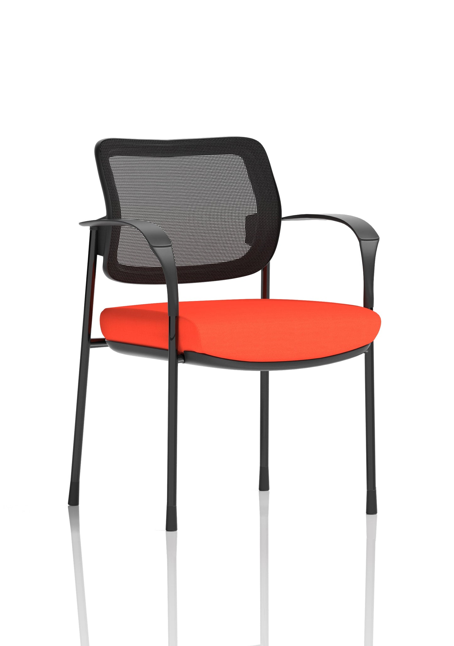 Brunswick Deluxe Medium Back Stacking Visitor Office Chair with Arms