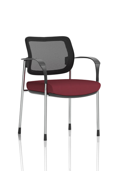 Brunswick Deluxe Medium Back Stacking Visitor Office Chair with Arms