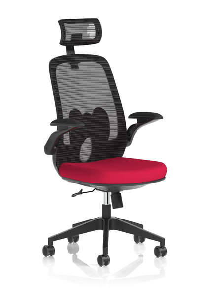 Sigma Executive Mesh Chair With Folding Arms