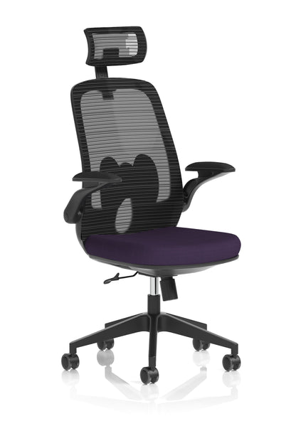 Sigma Executive Mesh Chair With Folding Arms