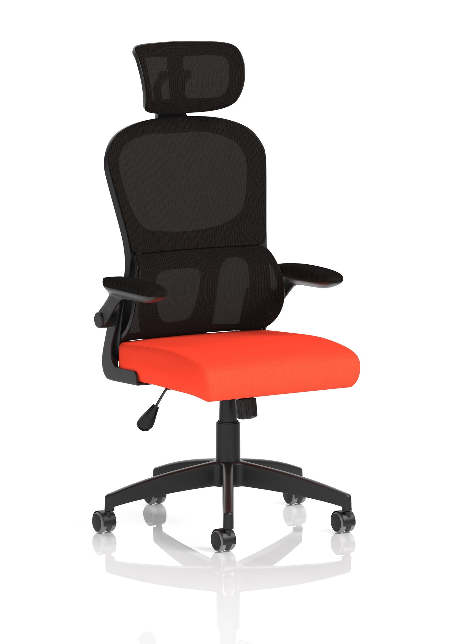 Iris Task Operator Mesh Back Fabric Seat With Headrest