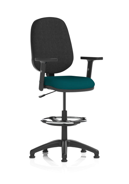 Eclipse Plus I Medium Back Task Operator Office Chair with Hi Rise Draughtsman Kit