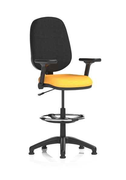Eclipse Plus I Medium Back Task Operator Office Chair with Hi Rise Draughtsman Kit