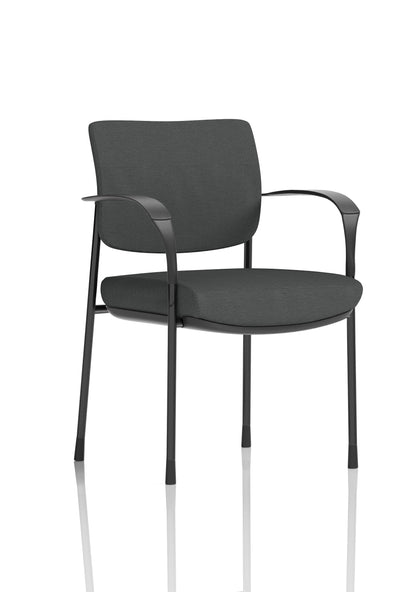 Brunswick Deluxe Medium Back Stacking Visitor Office Chair with Arms