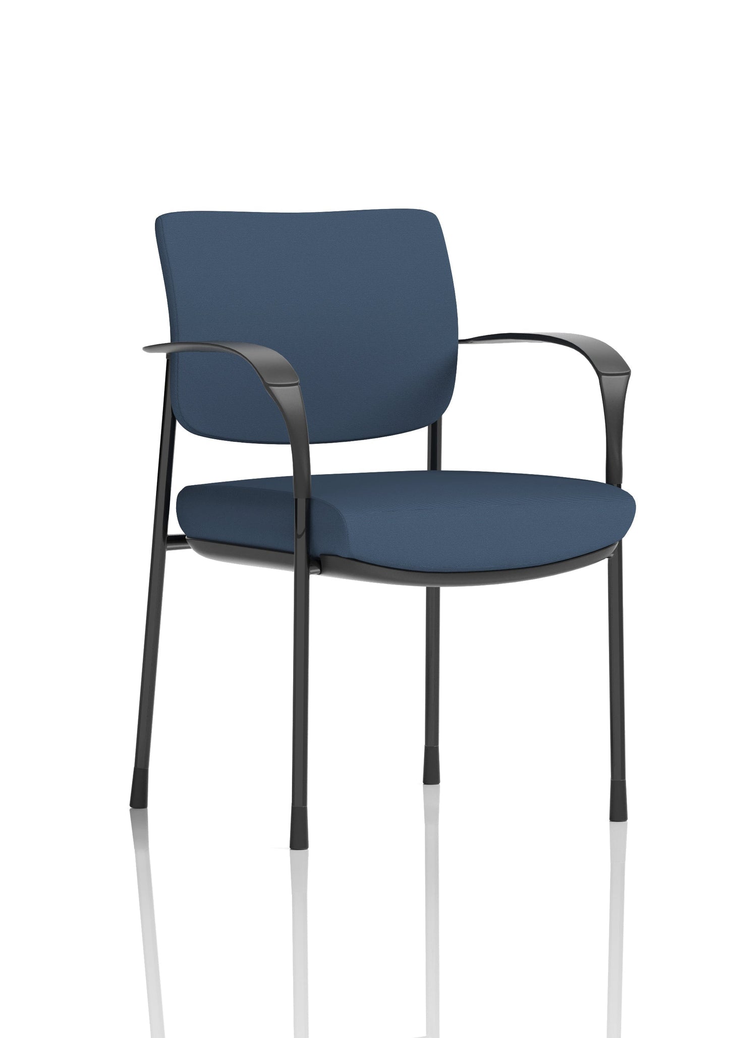 Brunswick Deluxe Medium Back Stacking Visitor Office Chair with Arms