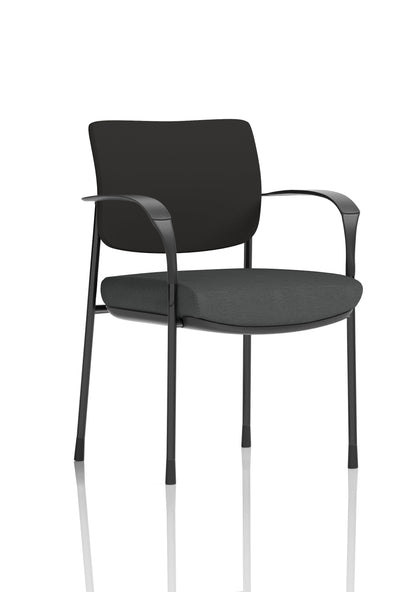 Brunswick Deluxe Medium Back Stacking Visitor Office Chair with Arms
