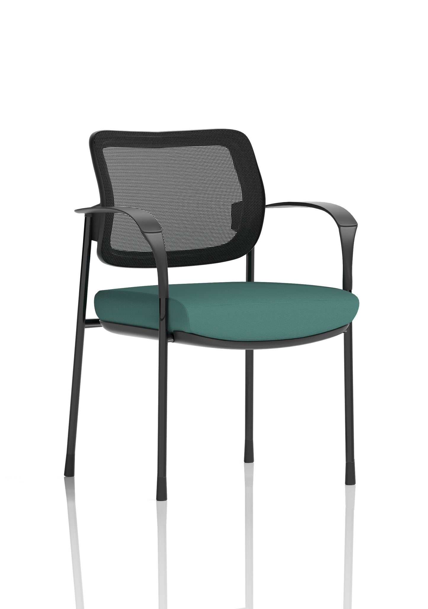 Brunswick Deluxe Medium Back Stacking Visitor Office Chair with Arms