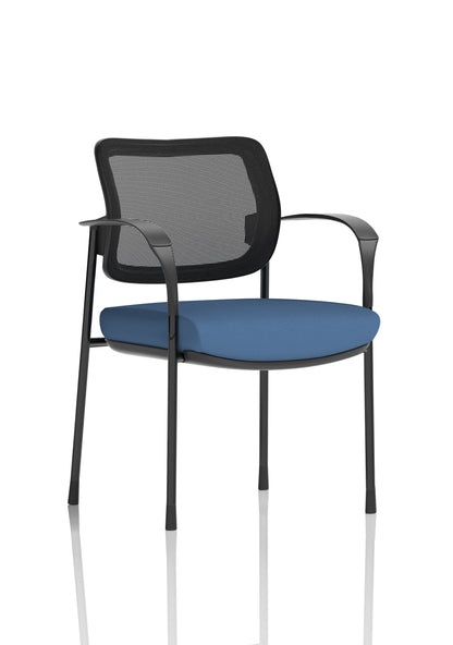 Brunswick Deluxe Medium Back Stacking Visitor Office Chair with Arms