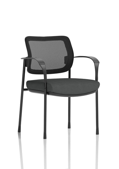 Brunswick Deluxe Medium Back Stacking Visitor Office Chair with Arms
