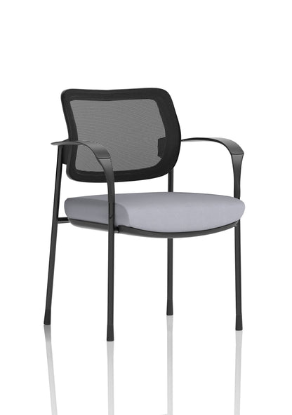 Brunswick Deluxe Medium Back Stacking Visitor Office Chair with Arms