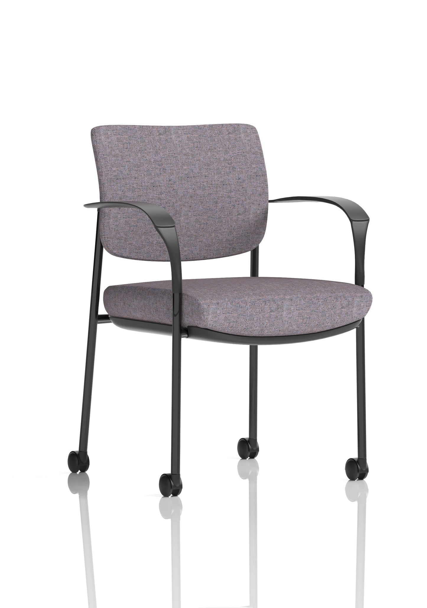 Brunswick Deluxe Medium Back Visitor Office Chair with Arms with Castors