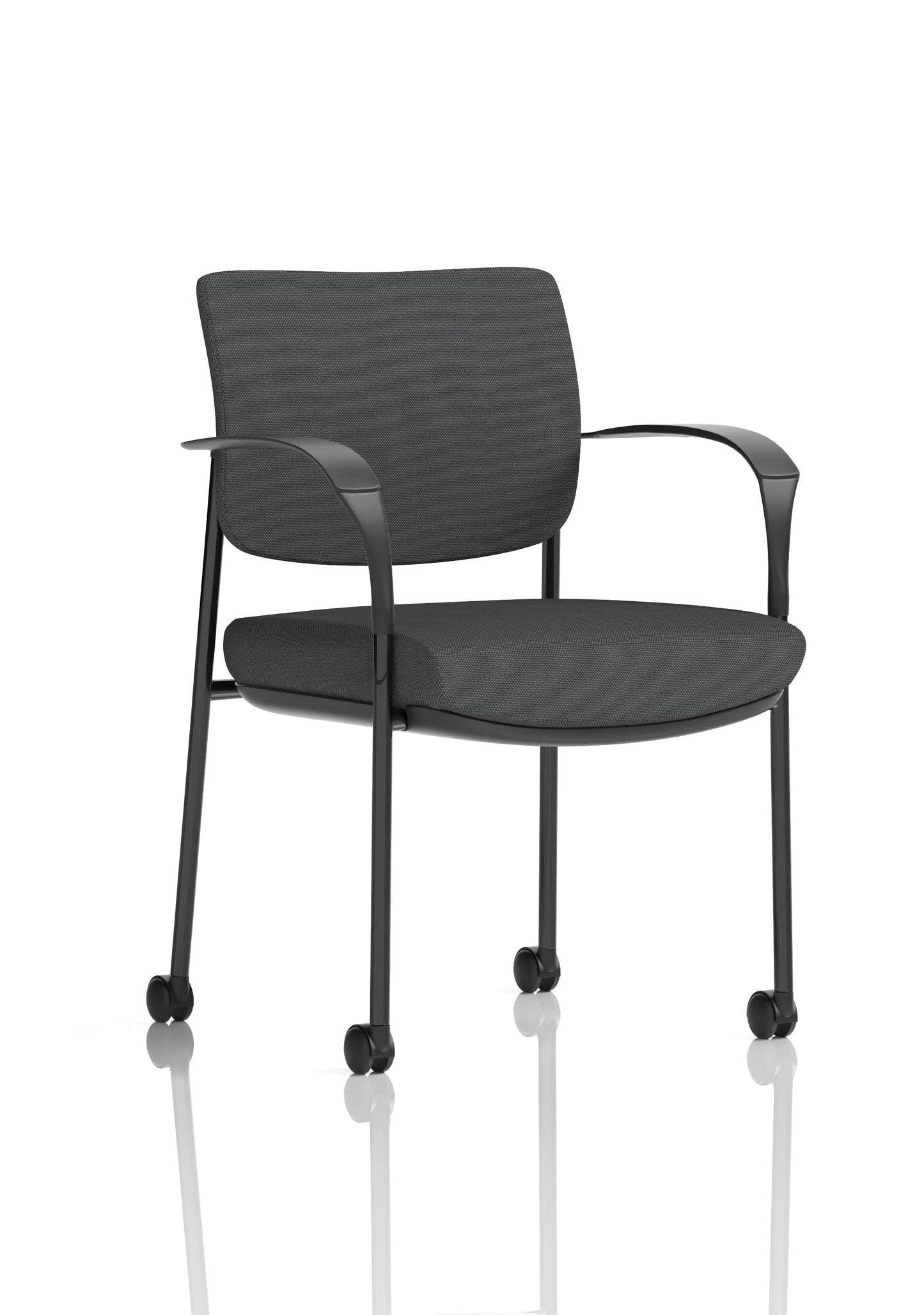 Brunswick Deluxe Medium Back Visitor Office Chair with Arms with Castors