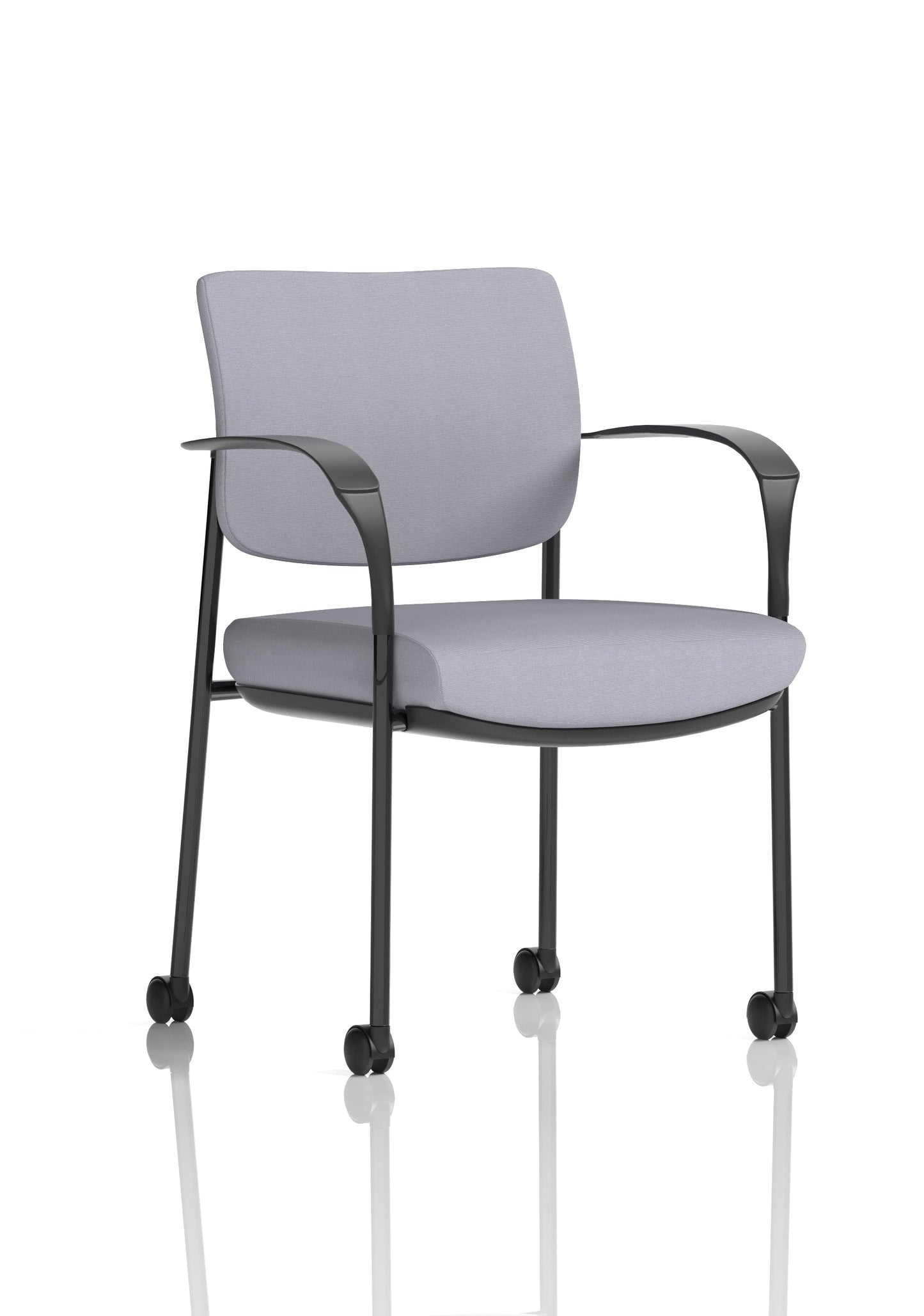 Brunswick Deluxe Medium Back Visitor Office Chair with Arms with Castors
