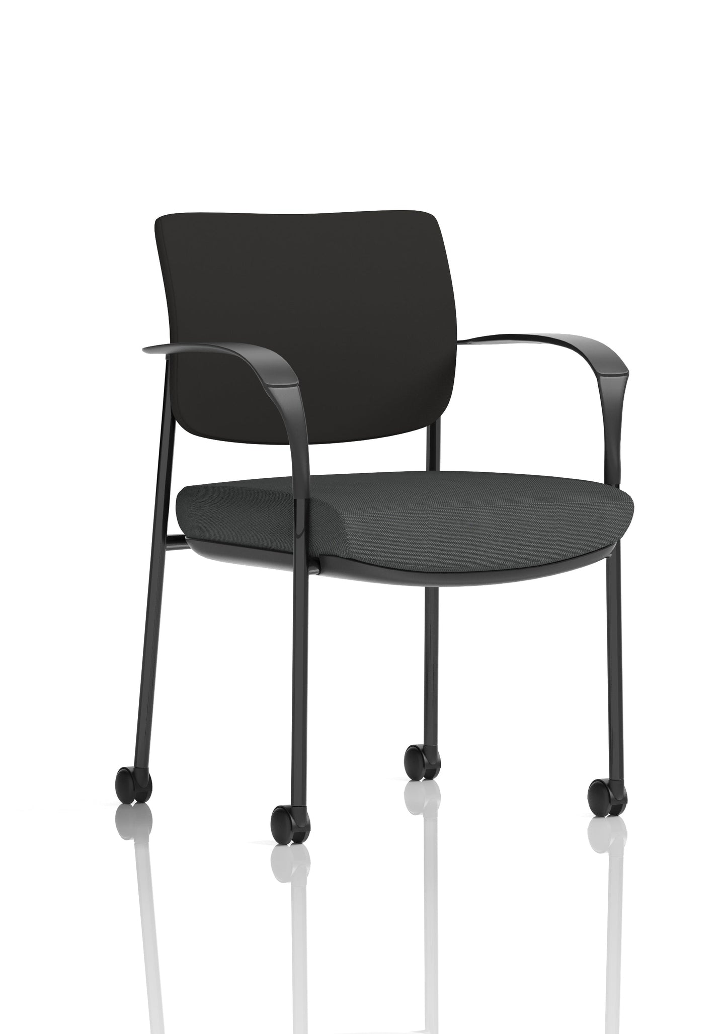 Brunswick Deluxe Medium Back Visitor Office Chair with Arms with Castors