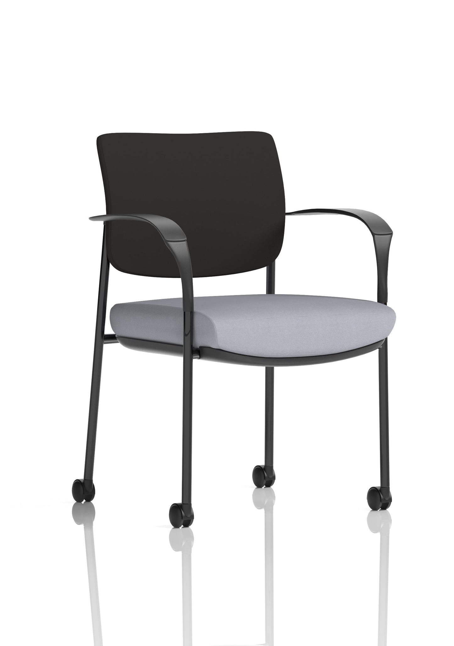 Brunswick Deluxe Medium Back Visitor Office Chair with Arms with Castors