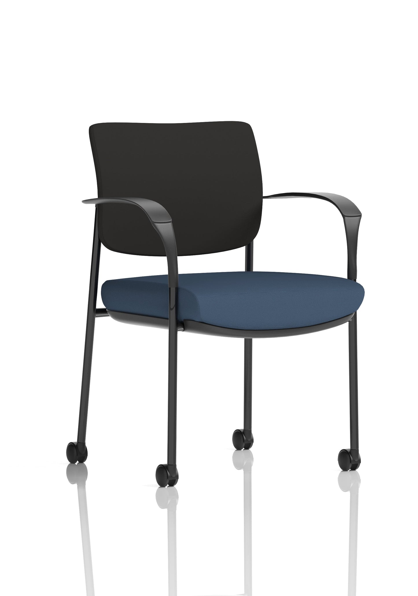 Brunswick Deluxe Medium Back Visitor Office Chair with Arms with Castors