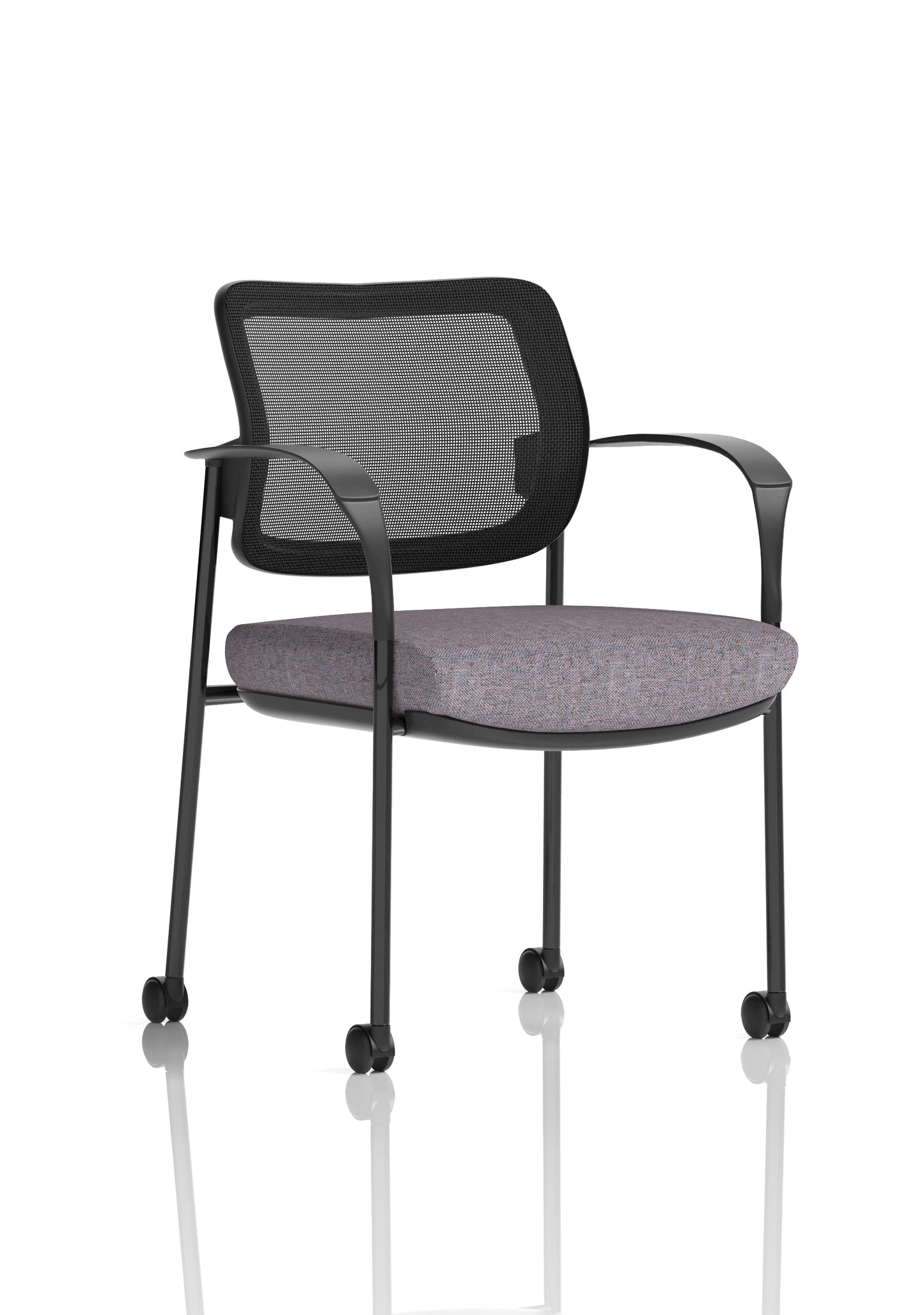 Brunswick Deluxe Medium Back Visitor Office Chair with Arms with Castors