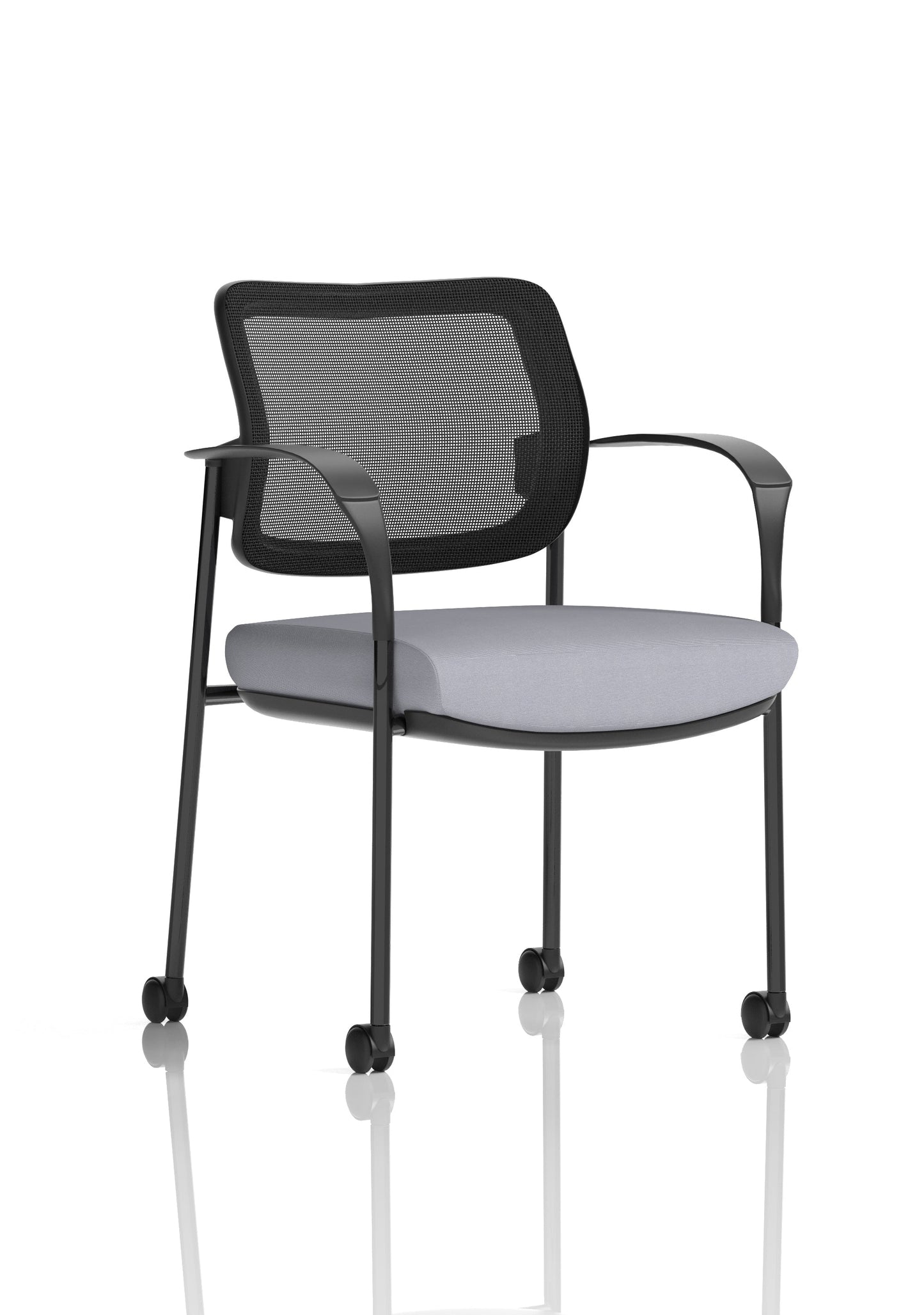 Brunswick Deluxe Medium Back Visitor Office Chair with Arms with Castors