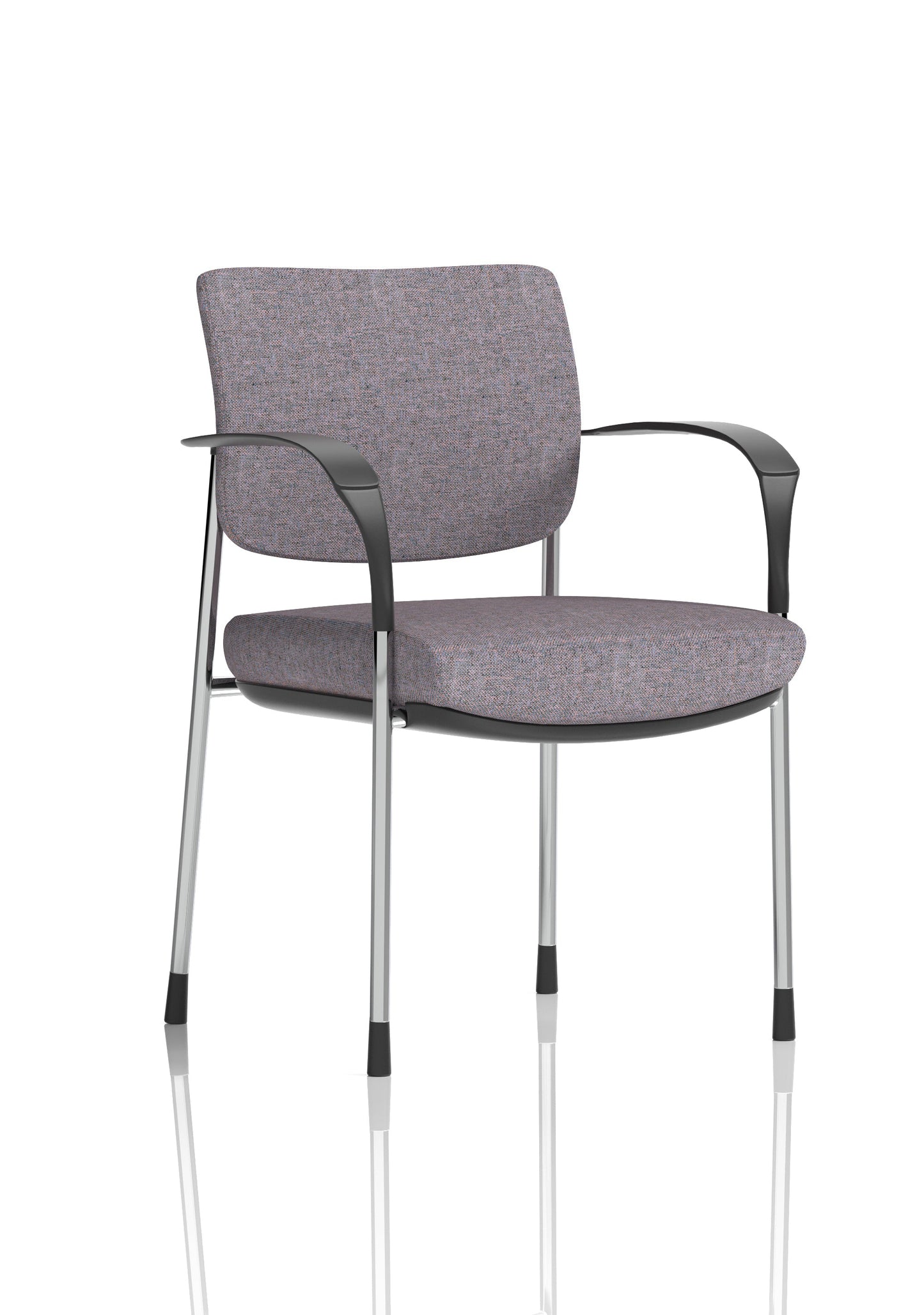 Brunswick Deluxe Medium Back Stacking Visitor Office Chair with Arms