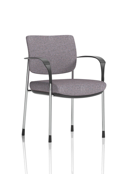 Brunswick Deluxe Medium Back Stacking Visitor Office Chair with Arms