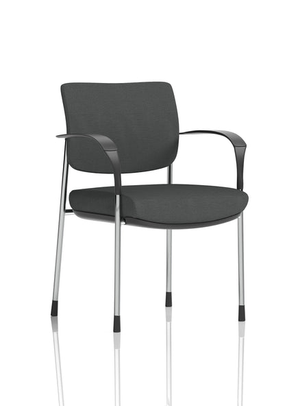 Brunswick Deluxe Medium Back Stacking Visitor Office Chair with Arms