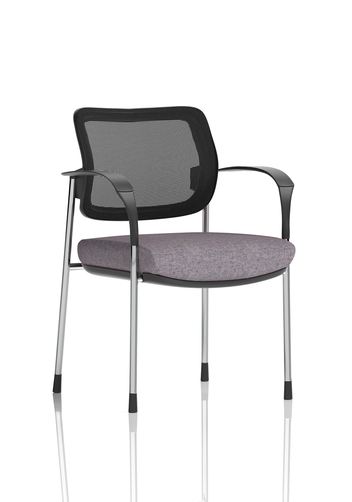 Brunswick Deluxe Medium Back Stacking Visitor Office Chair with Arms