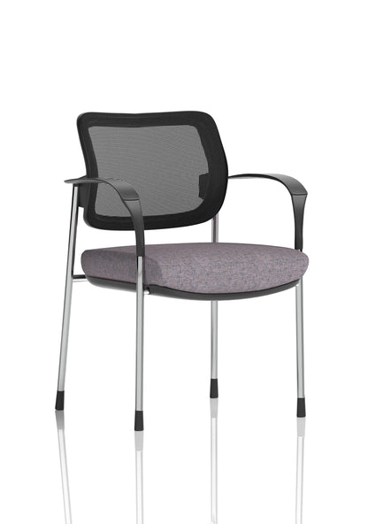 Brunswick Deluxe Medium Back Stacking Visitor Office Chair with Arms