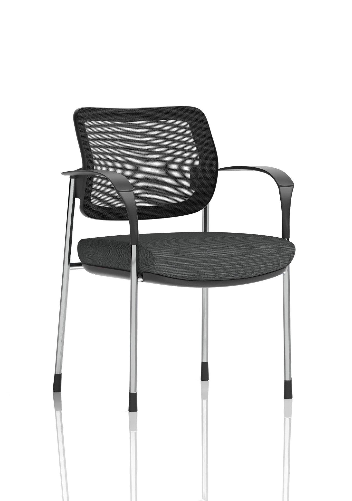 Brunswick Deluxe Medium Back Stacking Visitor Office Chair with Arms