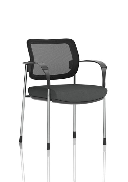 Brunswick Deluxe Medium Back Stacking Visitor Office Chair with Arms