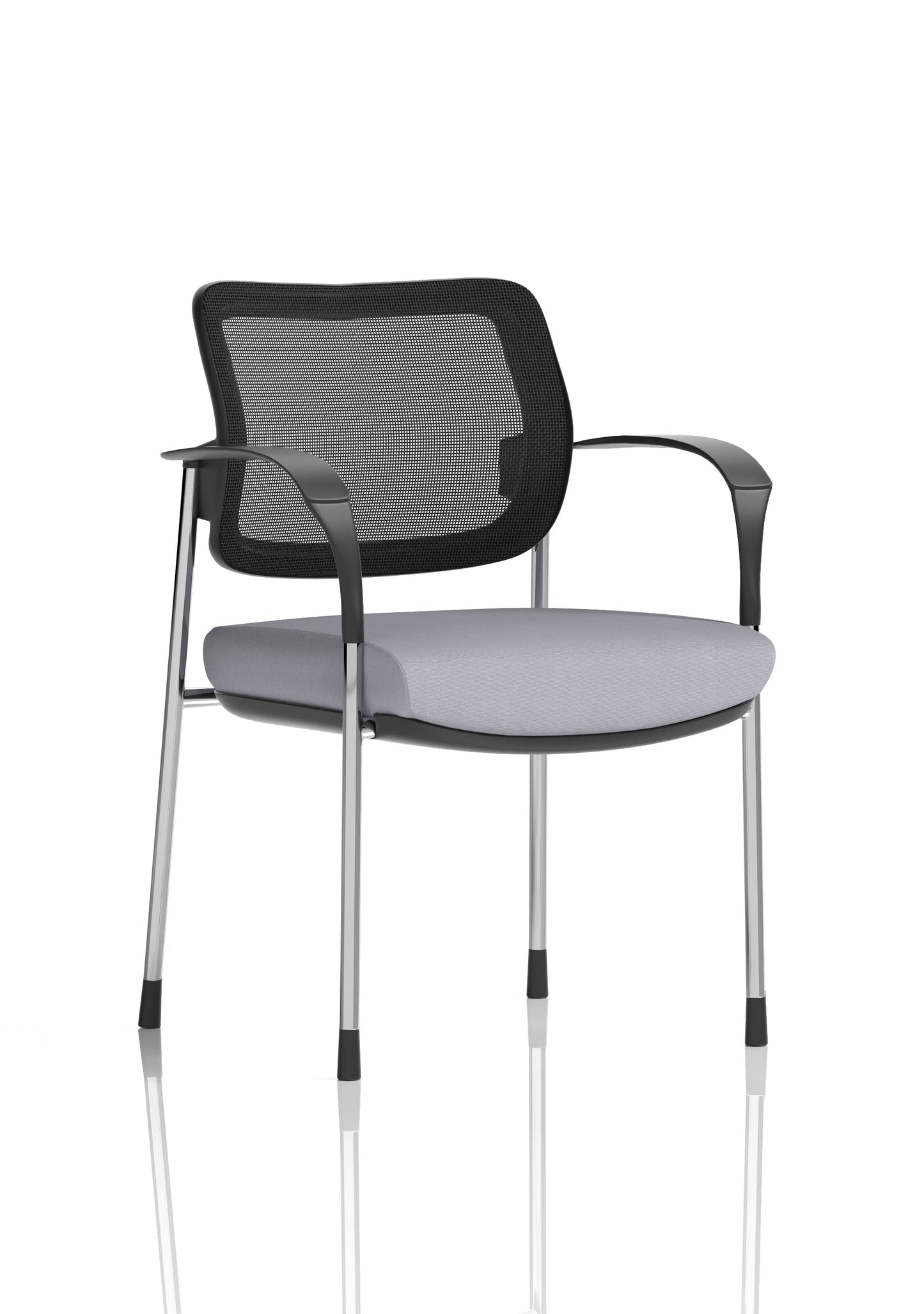 Brunswick Deluxe Medium Back Stacking Visitor Office Chair with Arms