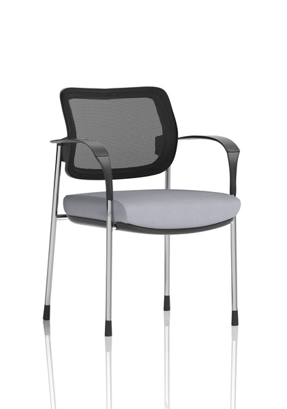 Brunswick Deluxe Medium Back Stacking Visitor Office Chair with Arms