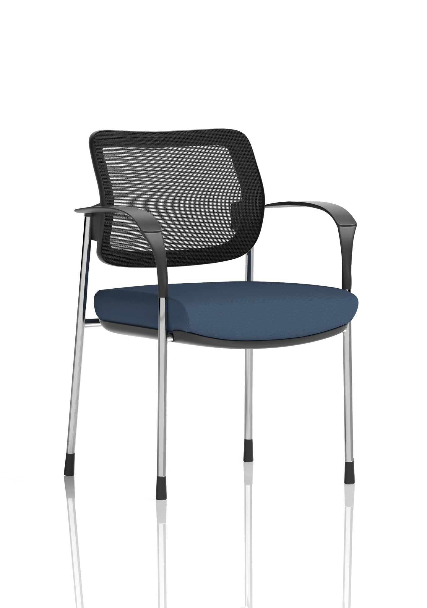 Brunswick Deluxe Medium Back Stacking Visitor Office Chair with Arms