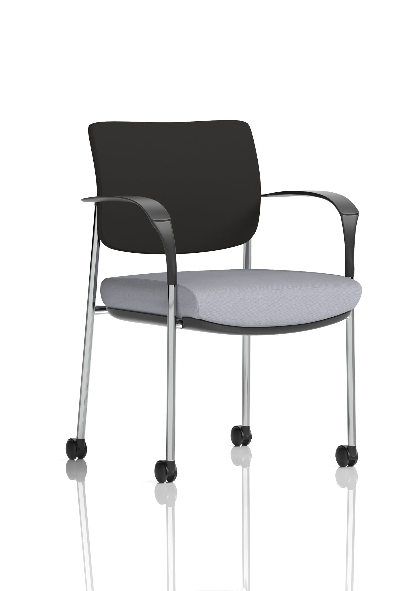 Brunswick Deluxe Medium Back Visitor Office Chair with Arms with Castors