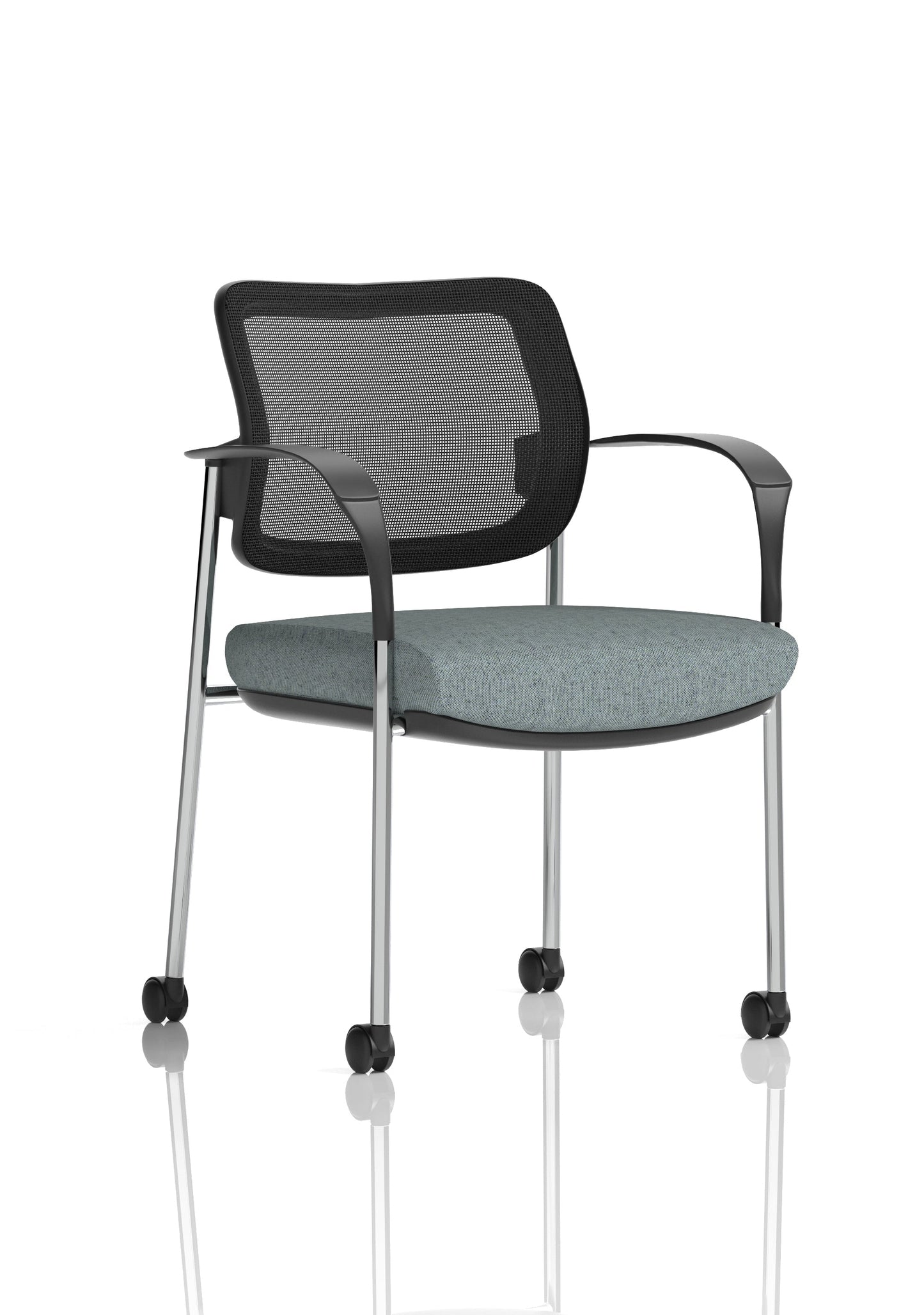 Brunswick Deluxe Medium Back Visitor Office Chair with Arms with Castors