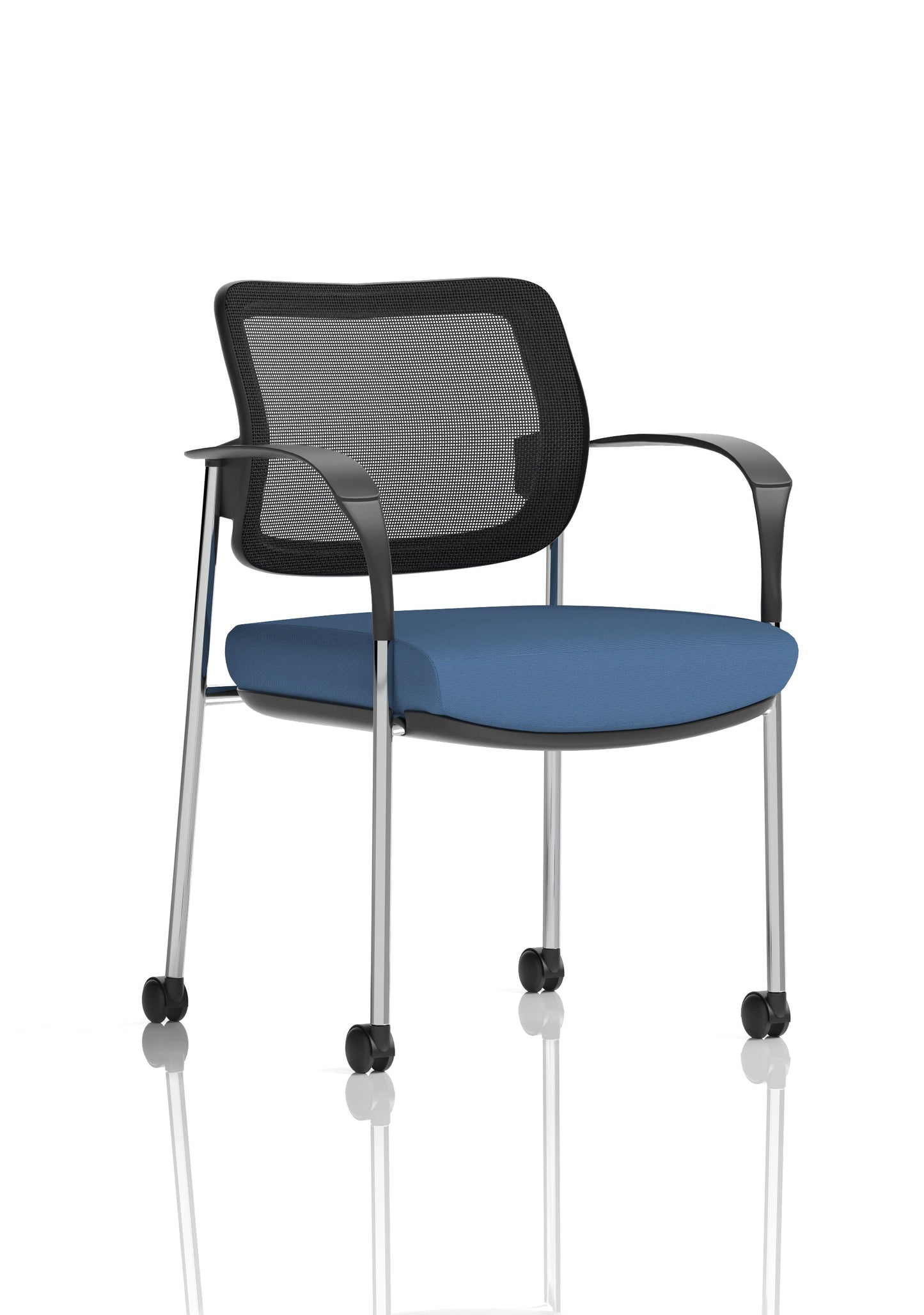 Brunswick Deluxe Medium Back Visitor Office Chair with Arms with Castors