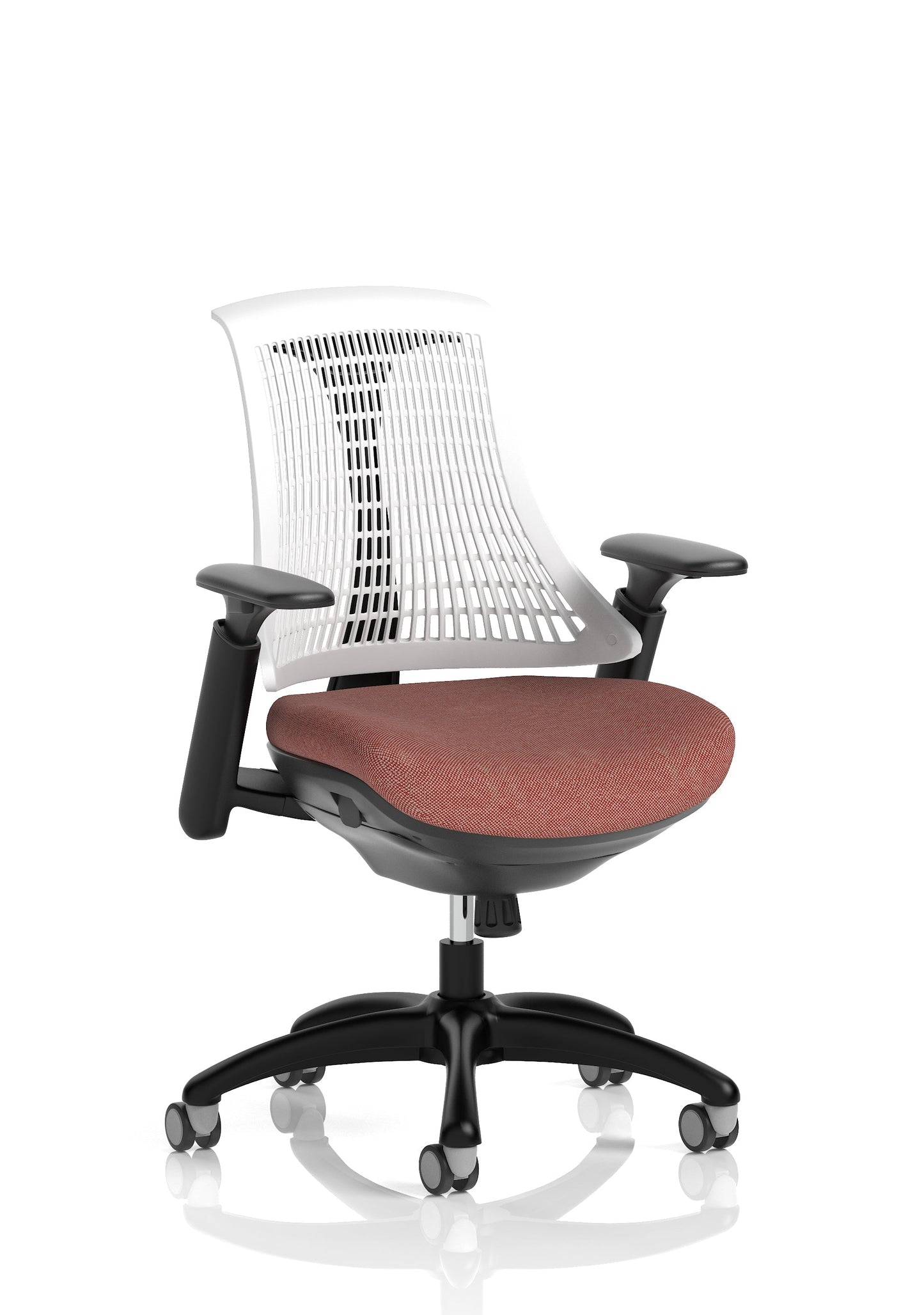 Flex Medium Back Black Frame Task Operator Office Chair with Arms