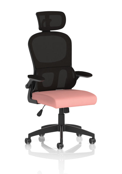 Iris Task Operator Mesh Back Fabric Seat With Headrest