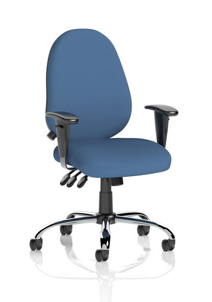 Lisbon Medium Back Task Operator Office Chair with Height Adjustable Arms