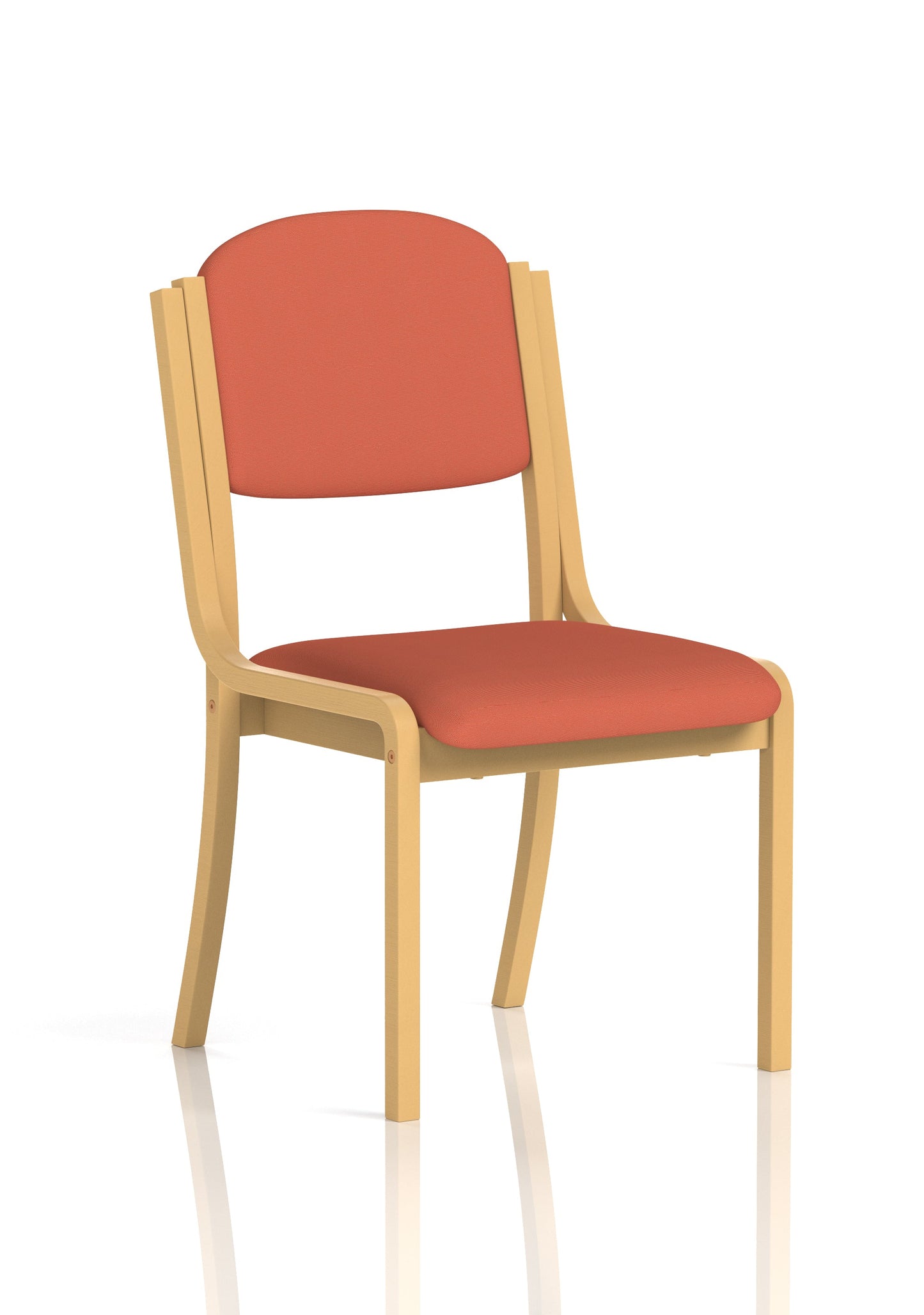 Madrid Wooden Frame Visitor Chair with Arms